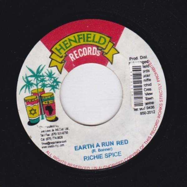 EPレコード　RICHIE SPICE / EARTH A RUN RED (SWEET RIVER...