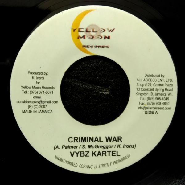 EPレコード　VYBZ KARTEL / CRIMINAL WAR (AFTER DARK)