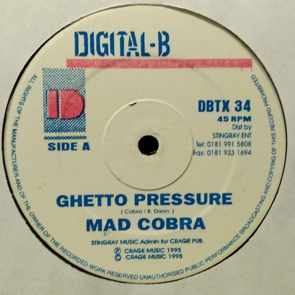 12inchレコード　 MAD COBRA / GHETTO PRESSURE (VOILENCE ...