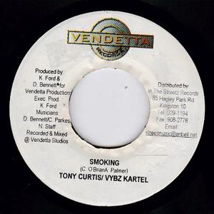 EPレコード　TONY CURTIS & VYBZ KARTEL / SMOKING (COOL FUSION)