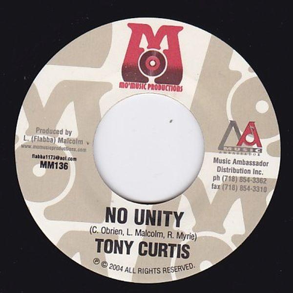 EPレコード　TONY CURTIS / NO UNITY (RUCKUS)