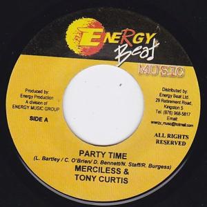 EPレコード　MERCILESS & TONY CURTIS / PARTY TIME (TOP FLOSSING)
