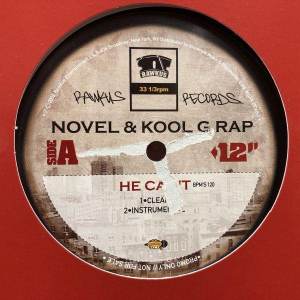 12inchレコード　 NOVEL &amp; KOOL G RAP / HE CAN&apos;T