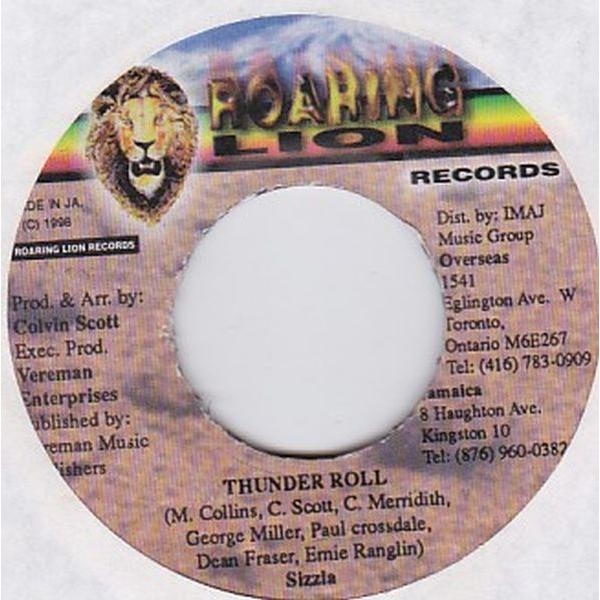 Epレコード　SIZZLA  / THUNDER ROLL (THE LION TEETH)