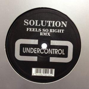 12inchレコード　SOLUTION / FEELS SO RIGHT (RMX)