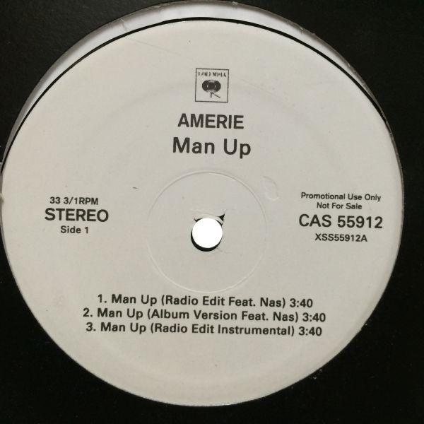 12inchレコード AMERIE / MAN UP feat. NAS / 1 THING REM...