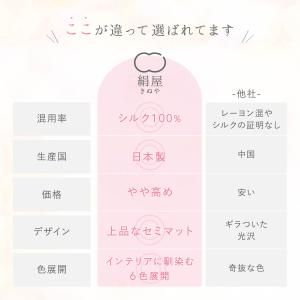 シルク 枕カバー シルク100% 日本製 絹屋...の詳細画像5