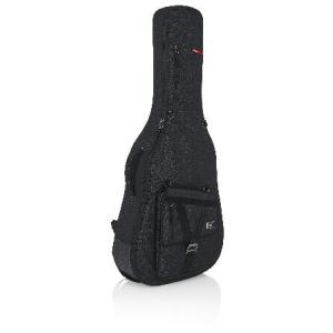 Gator Cases Transit Series Acoustic Guitar Gig Bag Charcoal Black Exterior (GT-JUMBO-BLK)並行輸入｜feathercloud