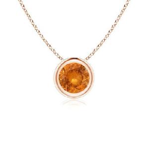 ANGARA Natural Spessartite Garnet Solitaire Pendan...