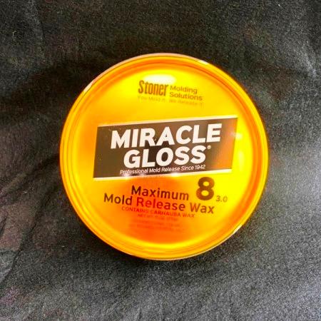 固形のワックス系離型剤ミラクルグロスNo.8 マキシムマム離型剤，311g