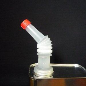 一斗缶・18L缶用注ぎ口・ノズル40mm(低粘度用、ジャバラ式)，1個・定形外《規格外》郵便発送可能