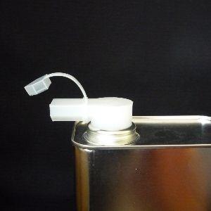 一斗缶・18L缶用注ぎ口・ノズル内径33mm(丸穴用横向き、硬化剤など 