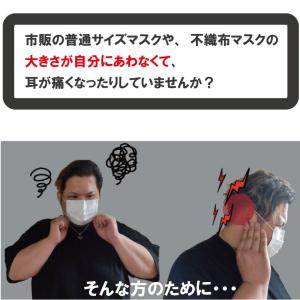 夏用 大きなマスク 大きいサイズの冷感マスク ...の詳細画像1