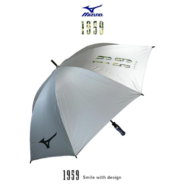 ミズノ MIZUNO 銀 傘 アンブレラ 晴雨兼用 280g 超軽量モデル 1959 Golf De...