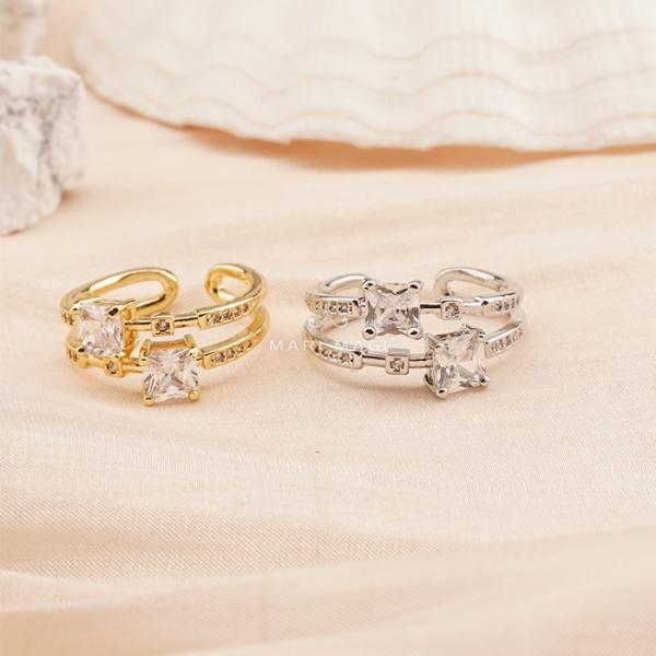 marimagi 指輪 おしゃれ かわいい シルバー ゴールド ピンク カラー ニッケルフリー サー...