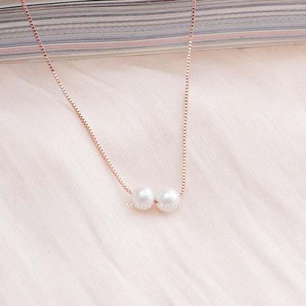 パールネックレス 二粒 8mm 18金 大粒 冠婚葬祭 葬式 結婚式 フォーマル パーティー アコヤ...