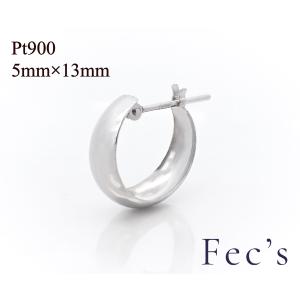 4℃ HOMME+（ヨンドシーオムプラス） ピアス プラチナ フープ ピアス