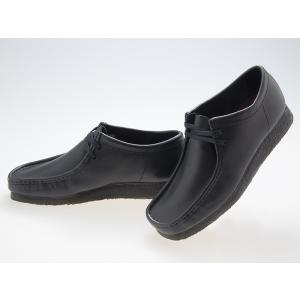 クラークス CLARKS ORIGINALS WALLABEE ワラビー BLACK LEATHER