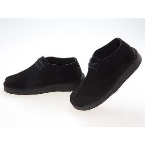 クラークス CLARKS ORIGINALS DESERT TREK ウィメンズ デザート トレック レディース 女性用 BLACK SUEDE 黒 ブラック スエード #26165566｜fedes