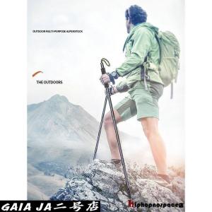 トレッキングポール多機能アルミ製登山ストック登...の詳細画像1