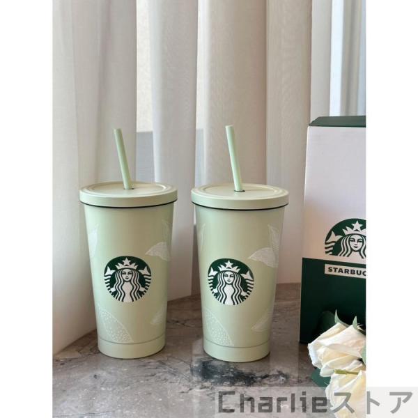 タンブラー ステンレスカップ コップ ストロー スタバ 保温 保冷 おしゃれ 海外 新品 大容量 5...