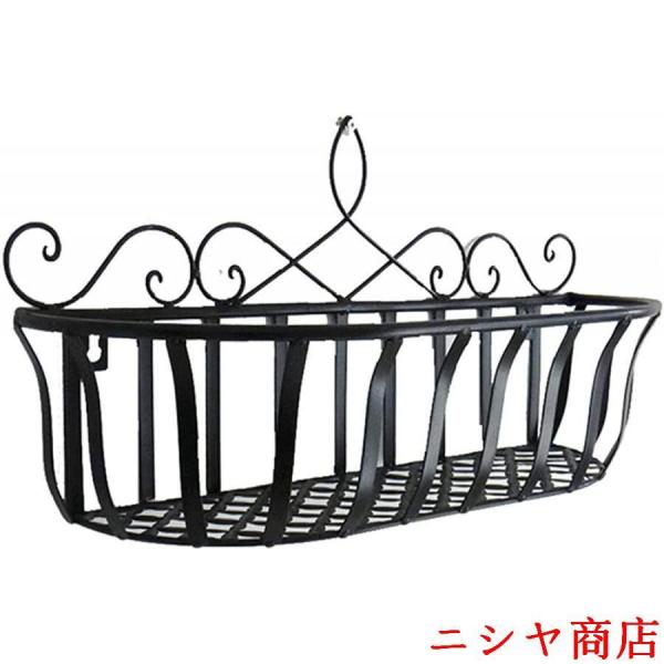 アイアンアートハンギングバスケットプラントホルダー壁掛けプランターホルダーハンギングプランターラック...