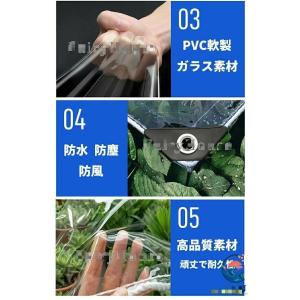 防水シート 透明ビニールシート 温室 雨よけ ...の詳細画像4