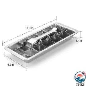 製氷皿 レバー式ステンレス製 アイスキューブメ...の詳細画像1