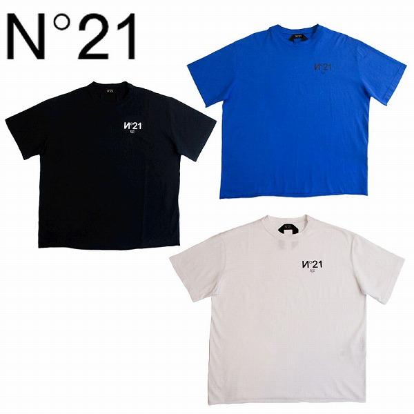 ヌメロヴェントゥーノ N°21 メンズ Tシャツ MEN'S T-SHIRT ブルー ブラック ホワ...