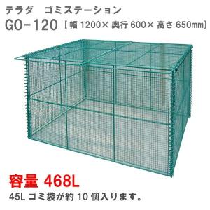 テラダ・ゴミステーションGO-120（468Ｌ　ゴミ袋10個　5世帯用）［G-937］ゴミ箱