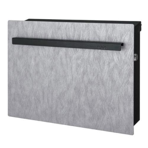 郵便ポスト・ノイエキューブ アウトブラック（疾風：ハヤテ/壁掛け）[P-1368]