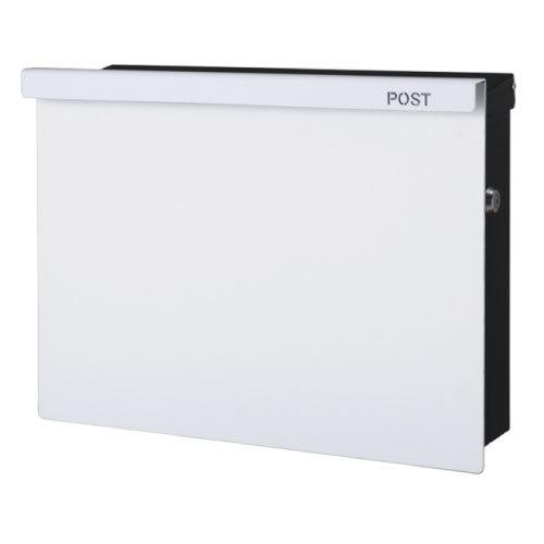 郵便ポスト・ノイエキューブ アラビカ（Dホワイト/壁掛け）[P-1376]