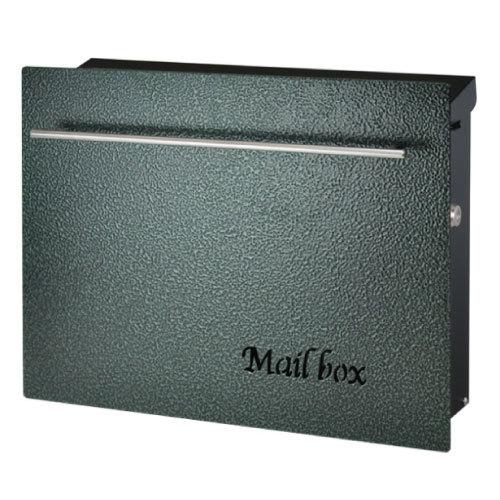 郵便ポスト・ノイエキューブ ハンマートーン（グリーン/壁掛け）[P-1384]