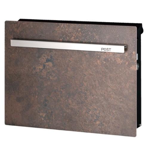 郵便ポスト・ノイエキューブ ラミナム（壁掛け仕様：ブルーノ）[P-759]【郵便ポスト】