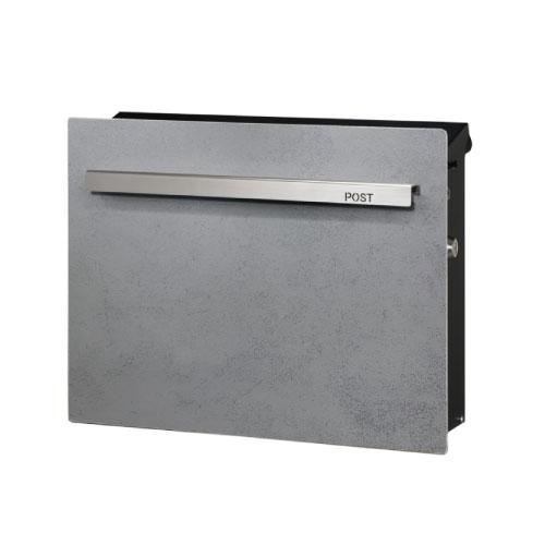 郵便ポスト・ノイエキューブ ラミナム（壁掛け仕様：グリージョ）[P-760]【郵便ポスト】
