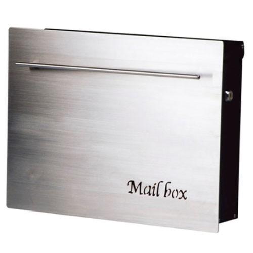 郵便ポスト・ノイエキューブ（壁掛け仕様：ステンレスヘアライン）[P-805]【郵便ポスト】