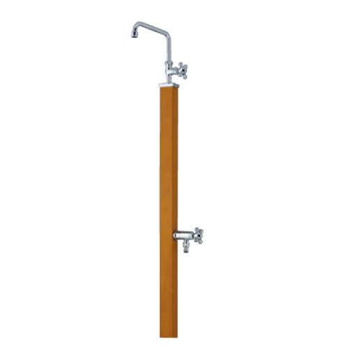 カーサスタンド2 2口左右仕様 蛇口・補助蛇口セット 立水栓 水栓柱[W-594]【水栓器具】