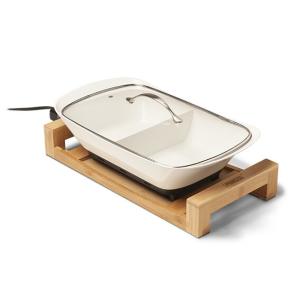 プリンセス Separate Pot Pure＆Black 163030 （ホワイト） グリル鍋