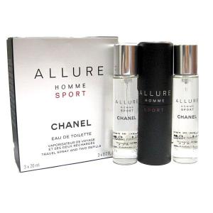 送料無料 シャネル アリュール オム スポーツ メンズ Salenew大人気 Chanel 香水 ml 3 トラベルセット