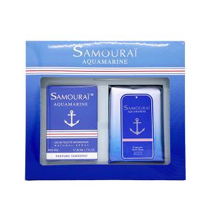 サムライ SAMOURAI アクア マリン コフレ セット 20S（EDT SP 50ml + フレグランス ボディ シート 30枚）｜feel