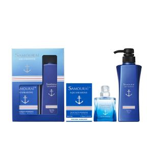 サムライ アクア マリン コフレ セット 21S（EDT SP 50ml + フレグランス ボディ ソープ 400ml）ALAIN DELON メンズ 香水 フレグランス｜feel