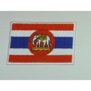 タイ国旗＆象マーク　ワッペン （Ｍ）