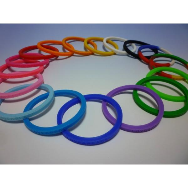 ＬＯＶＥ＆ＰＥＡＣＥ　ラバーブレスレット