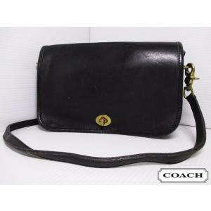 COACH コーチ 本革 レザー ショルダーバッグ 黒 No 526-1726｜feeling-mellow