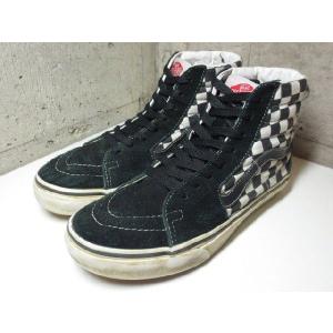 VANS/バンズ SK8-Hi チェッカーフラッグ柄　スニーカー【9720⇒4860】｜feeling-mellow