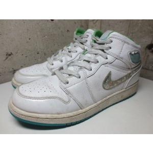 AIR JORDAN 1 PHAT GS /ナイキ エアジョーダン 1 ファット ガールズ ホワイト×グリーン×ターコイズブルー｜feeling-mellow