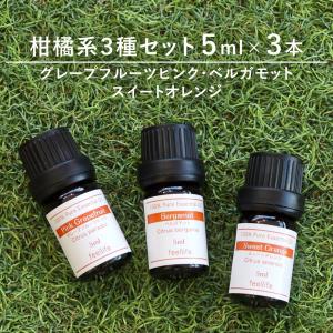 クーポンで10%OFF アロマオイル セット 5ml×3本 柑橘系3種セット グレープフルーツピンク ベルガモット スイートオレンジ 精油｜feellife