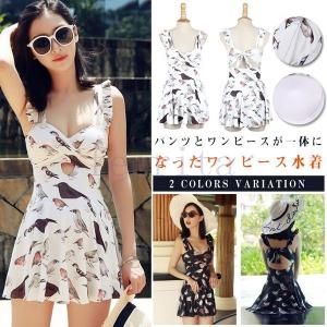 鳥柄 ワンピース フレアの商品一覧 通販 Yahoo ショッピング