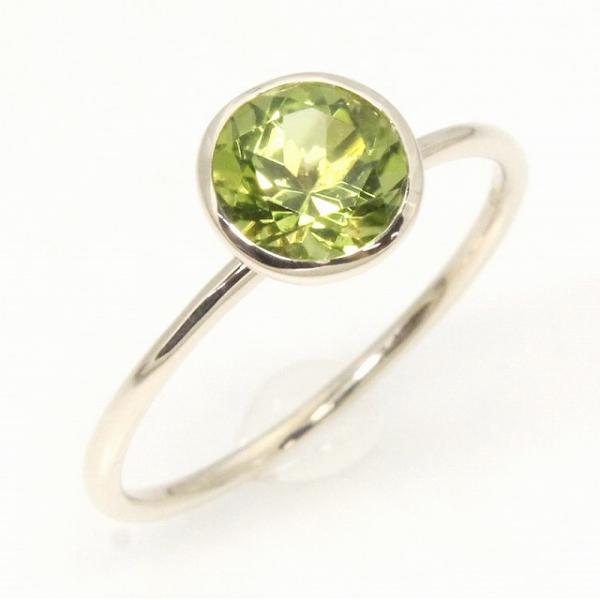 K10イエローゴールド ペリドット 8月 誕生石 重ね着けリング 指輪 fefプライス