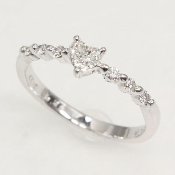 K18 ホワイトゴールド ダイヤモンド ハート リング fefプライス